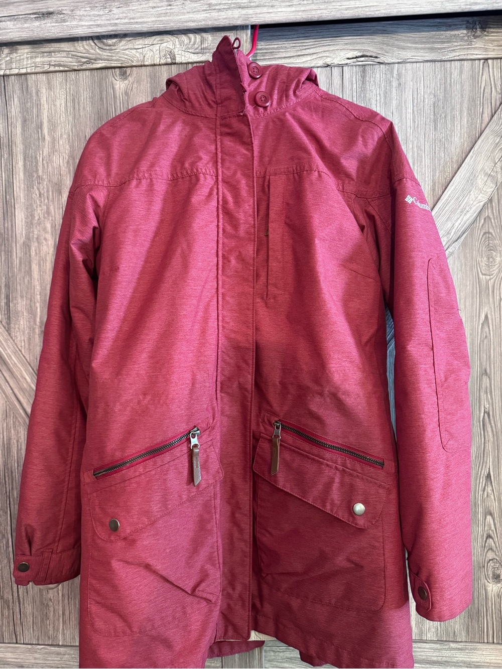 Columbia Women's Burgundy Hooded Ski Jacket